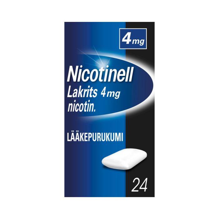 NICOTINELL LAKRITS lääkepurukumi 4 mg 24 fol kuva 2