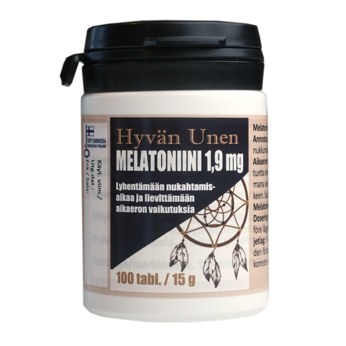 Hyvän unen Melatoniini 1,9 mg 100 tabl kuva 2