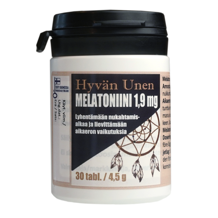 Hyvän unen Melatoniini 1,9 mg 30 tabl kuva 2