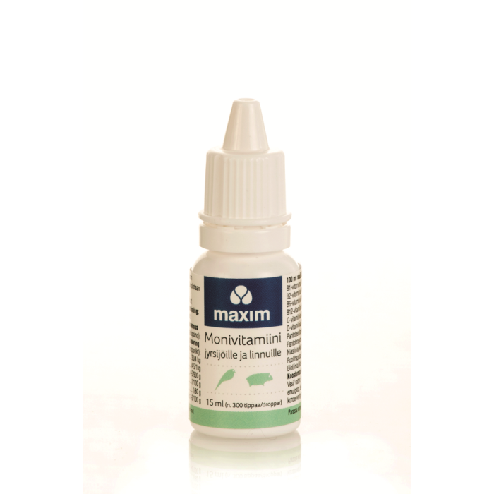 1000017042_Maxim_monivit_linnuille_ja_jyrsijoille_15_ml_pakkauskuva_Pakkauskuva17130_jpg