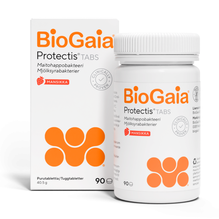 BioGaia Protectis TABS Mansikka 90 tabl kuva 1