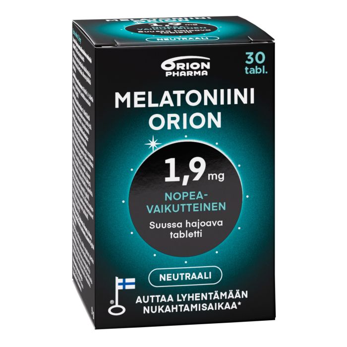 Melatoniini Orion 1,9 mg suussa hajoava 30 tabl kuva 1