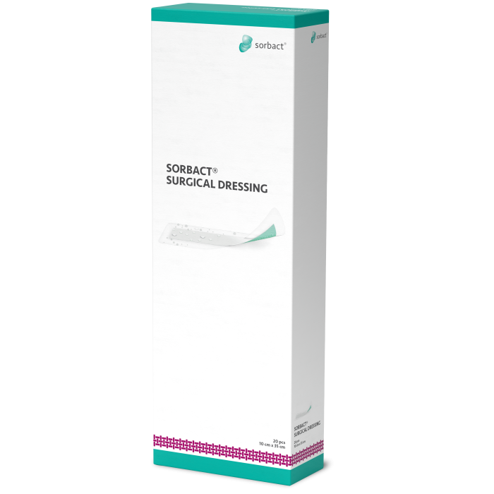 Sorbact Surgical Dressing 10 cm x 35 cm 98146 20 kpl