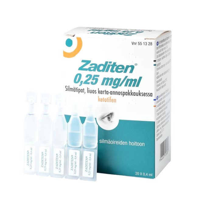 ZADITEN silmätipat, liuos, kerta-annospakkaus 0,25 mg/ml 20 x 0,4 ml kuva 3