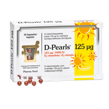 D-Pearls 125 mikrog 40 kaps