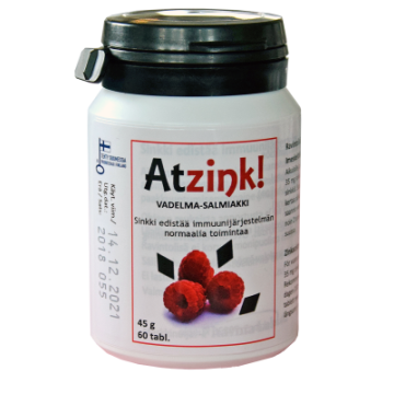 Atzink Vadelma-salmiakki 60 tabl