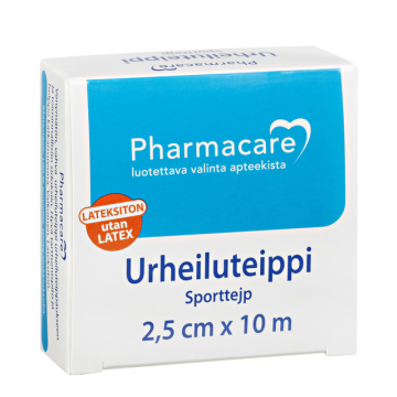 Pharmacare Urheiluteippi 2,5cmx10m 1 rll