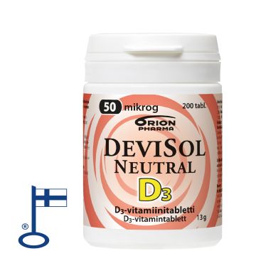 Devisol Neutral 50 mikrog nieltävä 200 tabl