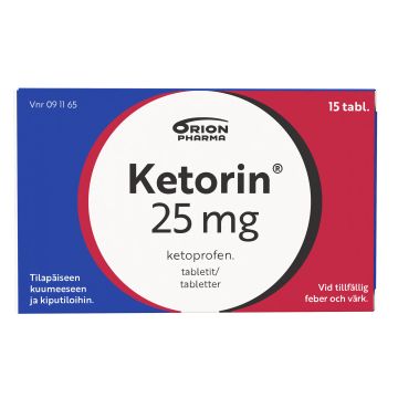 KETORIN tabletti 25 mg 15 fol