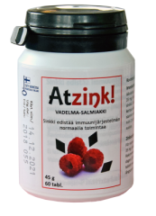 Atzink Vadelma-salmiakki 60 tabl