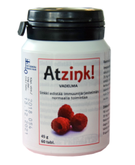 Atzink Vadelma 60 tabl