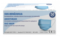 Kirurginen suu-nenäsuoja 50 kpl