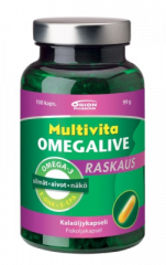 MULTIVITA OMEGALIVE RASKAUS&IMETYS 100 kaps