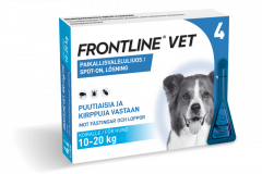 FRONTLINE VET 100 mg/ml paikallisvaleluliuos 4x1,34 ml