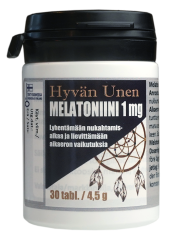 Hyvän unen Melatoniini 1 mg 30 tabl