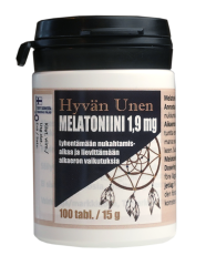 Hyvän unen Melatoniini 1,9 mg 100 tabl